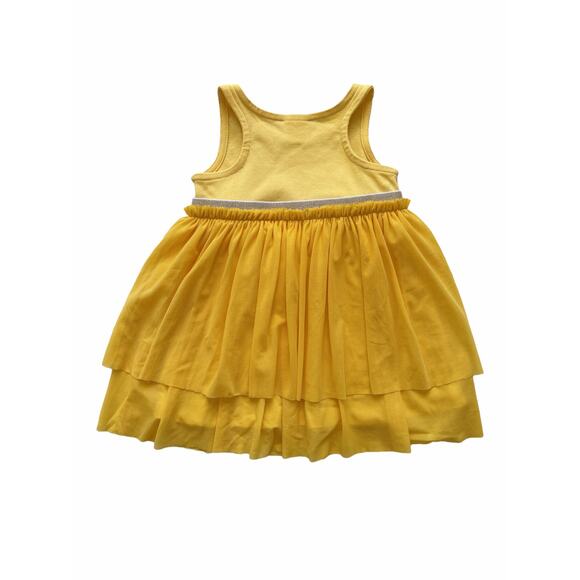 Hanna Andersson Yellow Swish Tulle Dress Size 12-18m - Picture 4 of 5